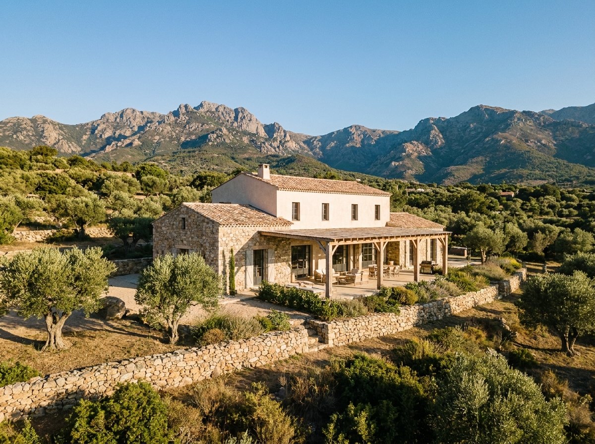 Villa T6 à L'Île-Rousse sur grand terrain arboré